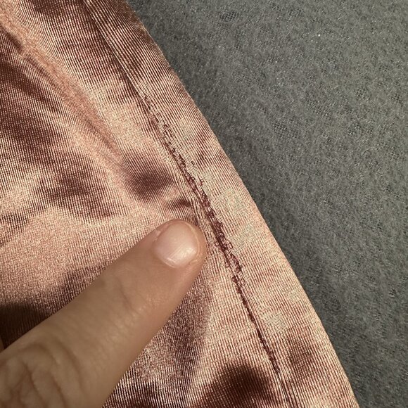 Lulus Dress Womens Medium Satin Surplice Wrap Cocktail Spaghetti Strap Party - Picture 9 of 9